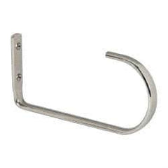 Sugatsune - 5/8" Wide x 7-1/16" High x 15/64" Thick, Overhead Hook - 3-9/32" Projection, Polished - Exact Tool & Supply