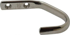 Sugatsune - 15/32" Wide x 2-29/32" High x 13/64" Thick, Wall Hook - 1-31/32" Projection, Polished - Exact Tool & Supply