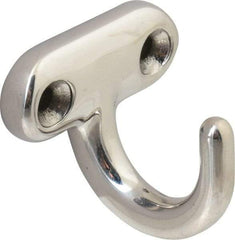 Sugatsune - 1-3/32" Wide x 1" High x 5/32" Thick, Wall Hook - 1" Projection, Polished - Exact Tool & Supply