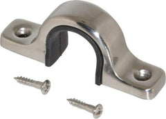 Sugatsune - 9/32" Handle Diam, Polished Stainless Steel, Rubber Drawer Pull - 1-7/64" Projection, 2-1/8" Center to Center - Exact Tool & Supply