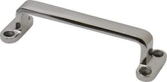 Sugatsune - 17/64" Handle Diam, Unfinished Steel Drawer Pull - 1-1/16" Projection, 4-11/64" Center to Center - Exact Tool & Supply