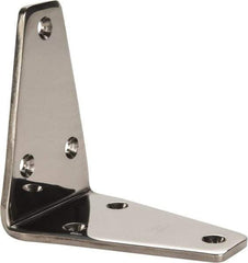 Sugatsune - 3-5/32" Long x 1-31/32" Wide, 18-8 Stainless Steel, Wide Corner Brackets - Exact Tool & Supply