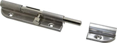 Sugatsune - 4-7/8" Long, 1-1/16" Wide Stainless Steel Barrel Bolts - Nickel Plated - Exact Tool & Supply