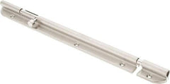 Sugatsune - 10-3/4" Long, 1-3/32" Wide Stainless Steel Barrel Bolts - Nickel Plated - Exact Tool & Supply