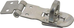 Sugatsune - 2-9/16" Long x 15/16" Wide, Durable Hasp - Stainless Steel - Exact Tool & Supply