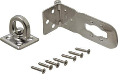 Sugatsune - 3-15/16" Long x 1-3/8" Wide, Durable Hasp - Stainless Steel - Exact Tool & Supply