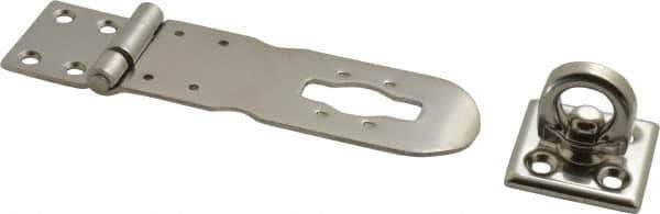 Sugatsune - 4-23/32" Long x 1-9/16" Wide, Durable Hasp - Stainless Steel - Exact Tool & Supply