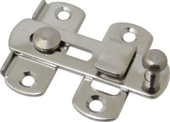 Sugatsune - 2-3/4" Long x 2" Wide, Slide Bar Latch - Stainless Steel, with Polished Finish - Exact Tool & Supply