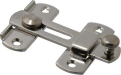 Sugatsune - 2-3/4" Long x 3-15/16" Wide x 3/8" High, Bar Latch - Stainless Steel, with Stainless Finish - Exact Tool & Supply