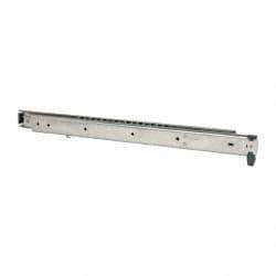 Sugatsune - 18" Slide Length, 19.08" Travel Length, Stainless Steel Ball Bearing Slide ESR-3 - 3/4" Wide, 2-1/8" High, 123 Lb Capacity at Full Extension, Satin Finish - Exact Tool & Supply