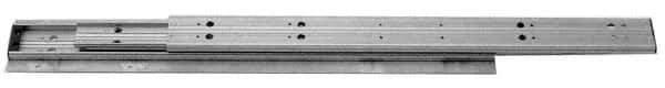 Sugatsune - 23.62" Slide Length, 25" Travel Length, Stainless Steel Ball Bearing Slide TSS3 - 1-1/16" Wide, 1-3/4" High, 176 Lb Capacity at Full Extension, Satin Finish - Exact Tool & Supply