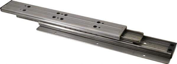 Sugatsune - 11.81" Slide Length, 13.22" Travel Length, Stainless Steel Ball Bearing Slide TSS3 - 1-1/16" Wide, 1-3/4" High, 210 Lb Capacity at Full Extension, Satin Finish - Exact Tool & Supply