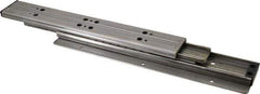 Sugatsune - 11.81" Slide Length, 13.22" Travel Length, Stainless Steel Ball Bearing Slide TSS3 - 1-1/16" Wide, 1-3/4" High, 210 Lb Capacity at Full Extension, Satin Finish - Exact Tool & Supply