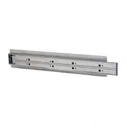 Sugatsune - 15.74" Slide Length, 17.16" Travel Length, Stainless Steel Ball Bearing Slide TSS3 - 1-1/16" Wide, 1-3/4" High, 198 Lb Capacity at Full Extension, Satin Finish - Exact Tool & Supply