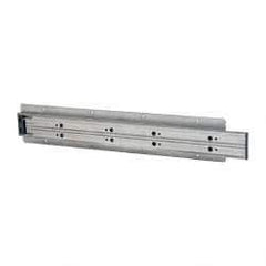 Sugatsune - 15.74" Slide Length, 17.16" Travel Length, Stainless Steel Ball Bearing Slide TSS3 - 1-1/16" Wide, 1-3/4" High, 198 Lb Capacity at Full Extension, Satin Finish - Exact Tool & Supply