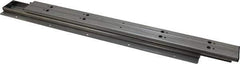 Sugatsune - 19.68" Slide Length, 21.1" Travel Length, Stainless Steel Ball Bearing Slide TSS3 - 1-1/16" Wide, 1-3/4" High, 187 Lb Capacity at Full Extension, Satin Finish - Exact Tool & Supply