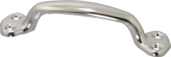 Made in USA - 8-5/16" Long x 1-1/16" Wide, Steel Heavy Duty Door Pull - Stainless Coated - Exact Tool & Supply