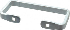 Made in USA - 7-23/32" Long, Grab Handle - Zinc Finish, Steel - Exact Tool & Supply