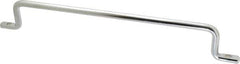 Made in USA - 14" Long, Grab Handle - Chrome Finish - Exact Tool & Supply