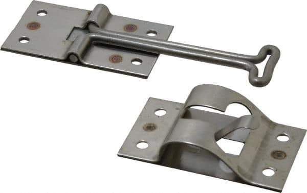 Made in USA - 5-1/2" Long Stainless Door Holder - 4" Stem Length - Exact Tool & Supply