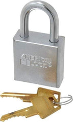 American Lock - 1-1/8" Shackle Clearance, Keyed Different A5200 Padlock - 5/16" Shackle Diam, Steel - Exact Tool & Supply
