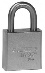 American Lock - 3" Shackle Clearance, Keyed Alike A5202 Padlock - 5/16" Shackle Diam, Steel - Exact Tool & Supply