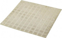 Made in USA - 0.4" Wide x 0.1" High, Self Adhesive Polyurethane Bumpers - Tapered Square - Exact Tool & Supply