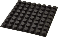 Made in USA - 0.62" Wide x 0.4" High, Self Adhesive Polyurethane Bumpers - Cylindrical - Exact Tool & Supply