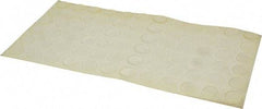 Made in USA - 0.81" Wide x 0.12" High, Self Adhesive Polyurethane Bumpers - Tapered Cylindrical - Exact Tool & Supply