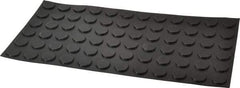 Made in USA - 0.81" Wide x 0.12" High, Self Adhesive Polyurethane Bumpers - Tapered Cylindrical - Exact Tool & Supply
