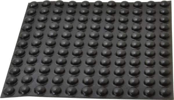 Made in USA - 0.44" Wide x 0.2" High, Self Adhesive Polyurethane Bumpers - Hemispherical - Exact Tool & Supply