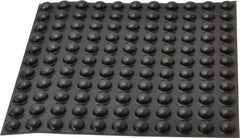 Made in USA - 0.44" Wide x 0.2" High, Self Adhesive Polyurethane Bumpers - Hemispherical - Exact Tool & Supply