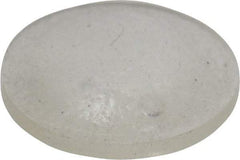 Made in USA - 0.335" Wide x 0.085" High, Self Adhesive Polyurethane Bumpers - Hemispherical - Exact Tool & Supply