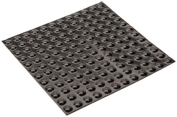 Made in USA - 0.335" Wide x 0.085" High, Self Adhesive Polyurethane Bumpers - Hemispherical - Exact Tool & Supply