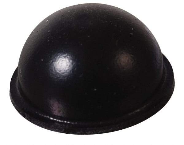 Made in USA - 0.7" Wide x 0.38" High, Self Adhesive Polyurethane Bumpers - Hemispherical - Exact Tool & Supply