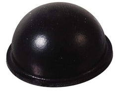 Made in USA - 0.7" Wide x 0.38" High, Self Adhesive Polyurethane Bumpers - Hemispherical - Exact Tool & Supply
