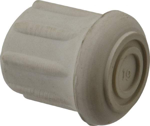 Made in USA - 7/8" ID, Rubber Crutch Tip - 1-1/2" Overall Height - Exact Tool & Supply