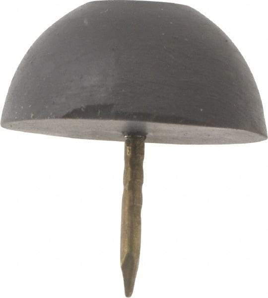 Made in USA - 3/4" High, Rubber Tack In Bumpers - Round Head, 5/8x3/8x3/8 Dimensions - Exact Tool & Supply