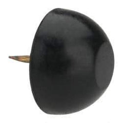 Made in USA - 15/16" High, Rubber Tack In Bumpers - Round Head, 3/4x7/16x1/2 Dimensions - Exact Tool & Supply