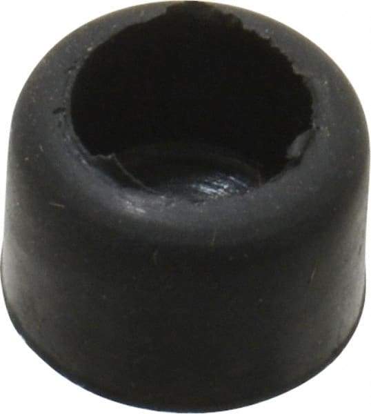 Made in USA - 1/4 Thread, 1/4" High, Rubber Bumpers - Recessed, 3/16" C-Projection Gage Line to Nose End, 3/8" Minor Axis - Exact Tool & Supply