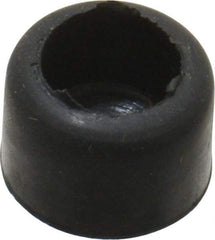 Made in USA - 1/4 Thread, 1/4" High, Rubber Bumpers - Recessed, 3/16" C-Projection Gage Line to Nose End, 3/8" Minor Axis - Exact Tool & Supply