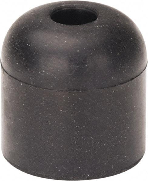 Made in USA - 5/16 Thread, 1" High, Rubber Bumpers - Recessed, 5/8" C-Projection Gage Line to Nose End, 1" Minor Axis - Exact Tool & Supply