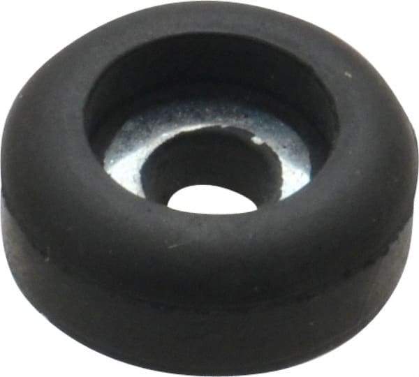 Made in USA - 3/8 Thread, 1/4" High, Rubber Bumpers - Recessed, 1/8" C-Projection Gage Line to Nose End, 5/8" Minor Axis - Exact Tool & Supply