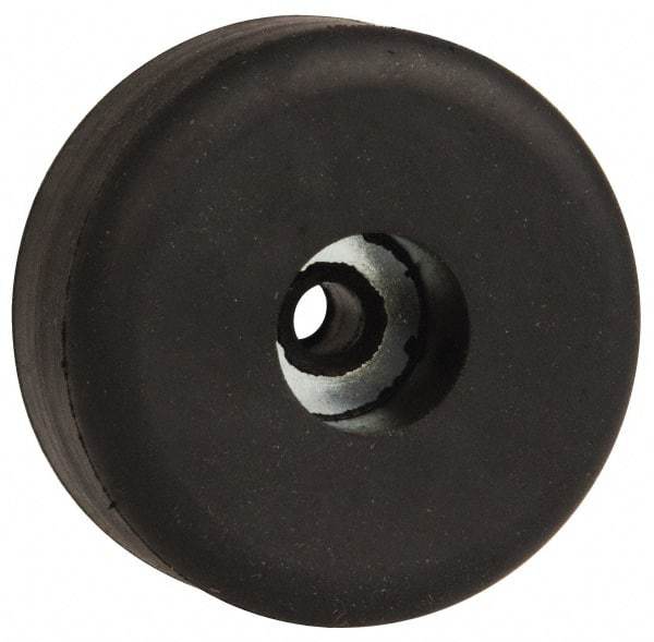 Made in USA - 1/2 Thread, 5/8" High, Rubber Bumpers - Recessed, 11/32" C-Projection Gage Line to Nose End, 1-1/2" Minor Axis - Exact Tool & Supply