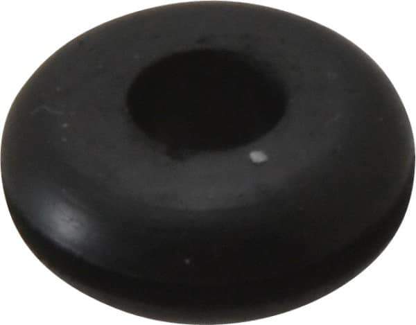 Made in USA - 13/16" OD, 5/16" Thick Grommet - Buna-N Rubber, 9/16" Slot Diam x 1/16" Slot Width - Exact Tool & Supply
