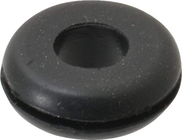 Made in USA - 7/8" OD, 5/16" Thick Grommet - Buna-N Rubber, 5/8" Slot Diam x 1/16" Slot Width - Exact Tool & Supply