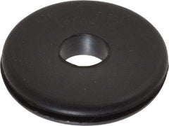 Made in USA - 1-1/4" OD, 1/4" Thick Grommet - Buna-N Rubber, 1" Slot Diam x 1/16" Slot Width - Exact Tool & Supply