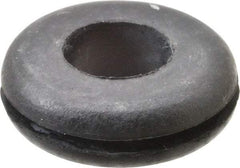 Made in USA - 15/16" OD, 5/16" Thick Grommet - Buna-N Rubber, 11/16" Slot Diam x 1/16" Slot Width - Exact Tool & Supply