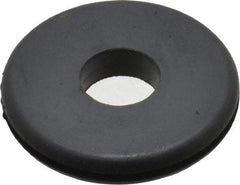 Made in USA - 1-1/2" OD, 1/4" Thick Grommet - Buna-N Rubber, 1-1/4" Slot Diam x 1/16" Slot Width - Exact Tool & Supply