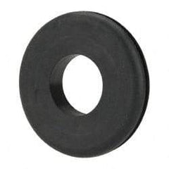Made in USA - 1-1/2" OD, 1/4" Thick Grommet - Buna-N Rubber, 1-1/4" Slot Diam x 1/16" Slot Width - Exact Tool & Supply